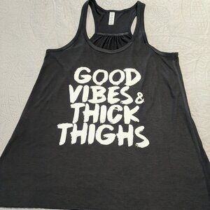 Barbells And Ponytails Flowy Tank Top Sz XS NEW